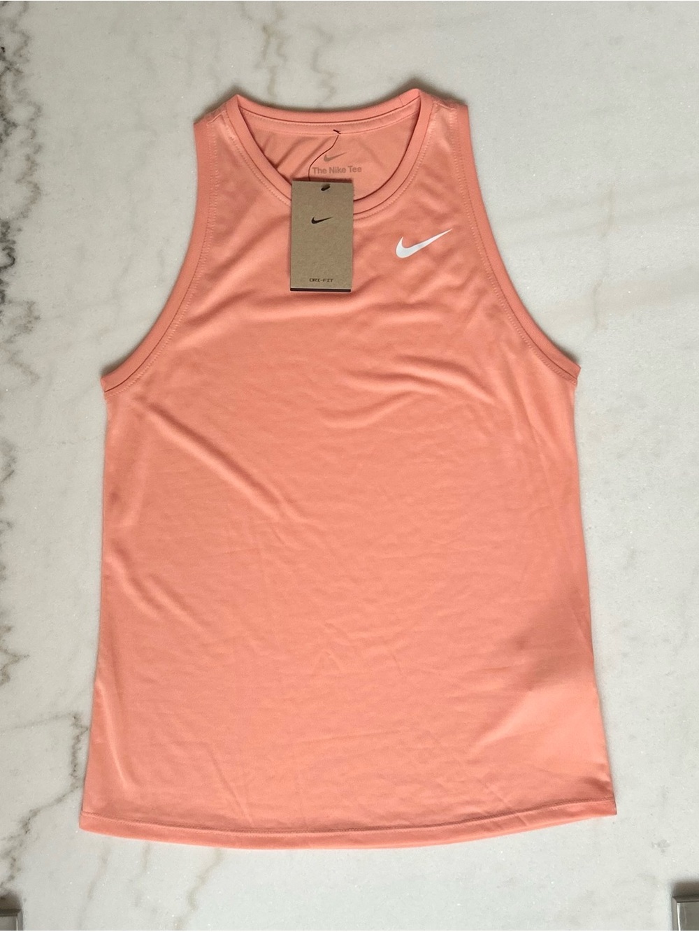 Nike Dri-FIT Training Tank Top Coral Peach XS NWT
